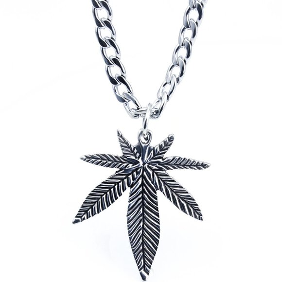 Other - ❤️Hip Hop Leaf Chain Pendant Necklace for women/men, N90201P141